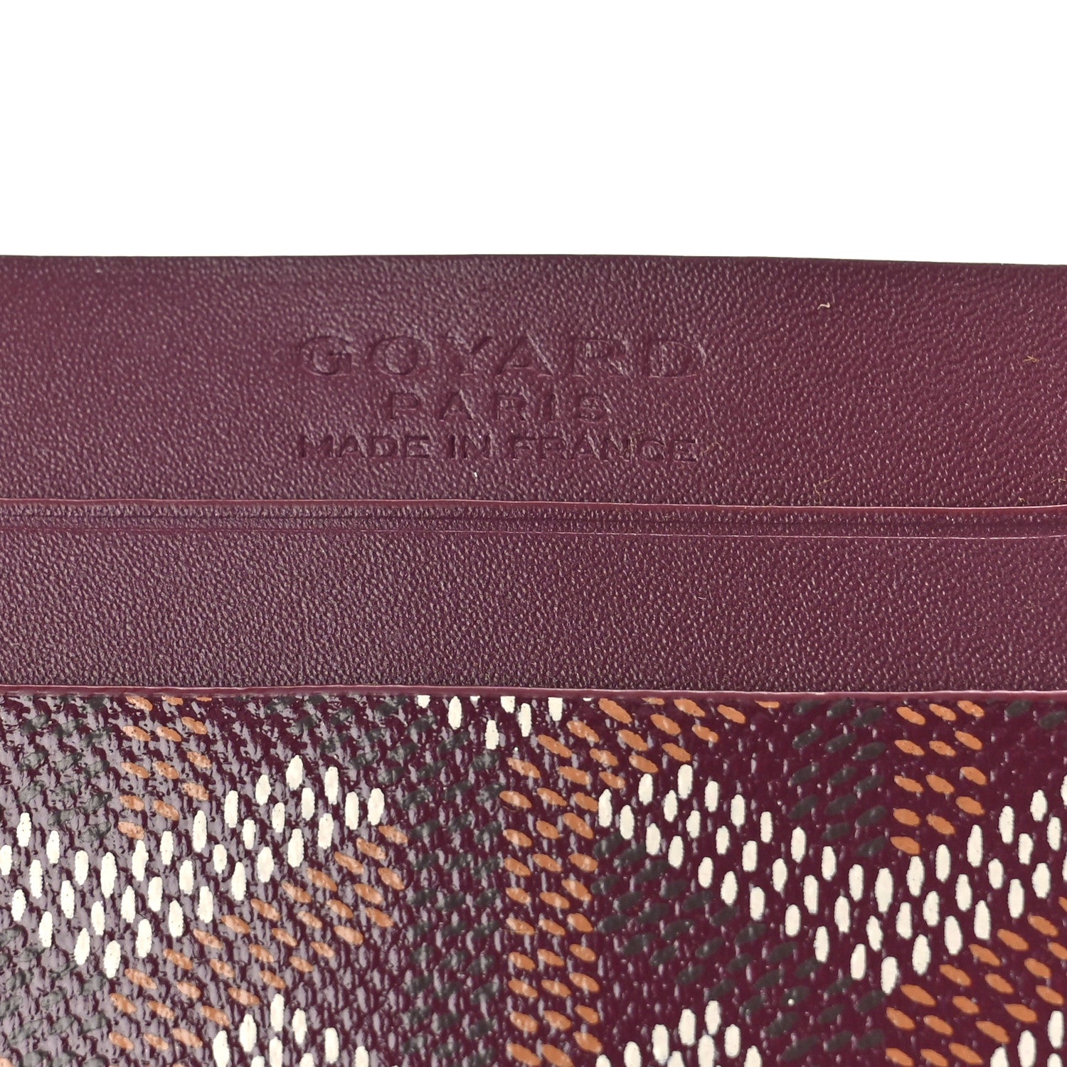 Goyard Goyardine Saint Sulpice Card Holder Bordeaux 6 of 9