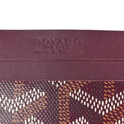 Goyard Goyardine Saint Sulpice Card Holder Bordeaux 6 of 9