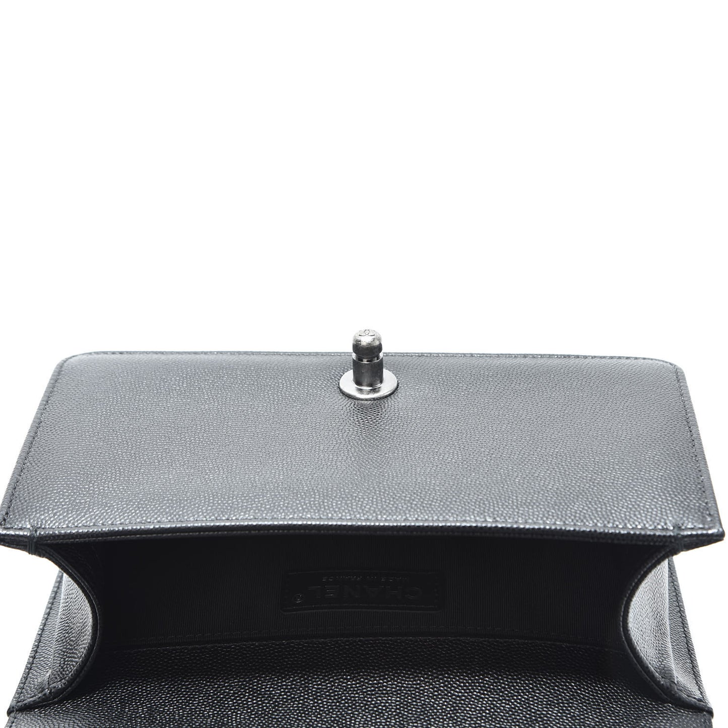 Caviar Quilted Small Boy Flap Black