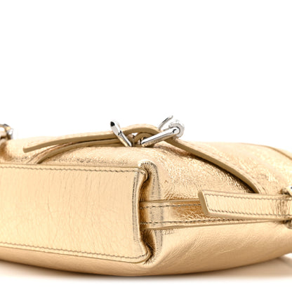 Givenchy Metallic Tumbled Calfskin Nano Voyou Bag Golden Sand 9 of 10
