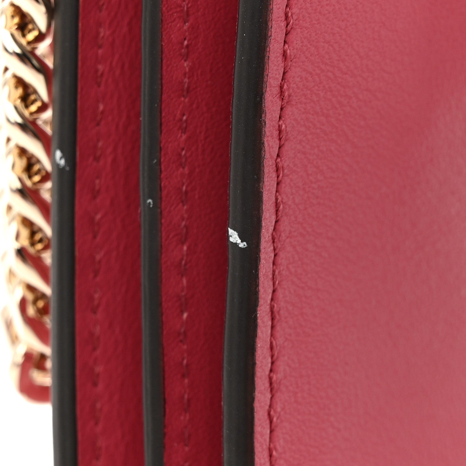 Chloe Suede Calfskin Mini Faye Bracelet Bag Scarlet Pink 12 of 12