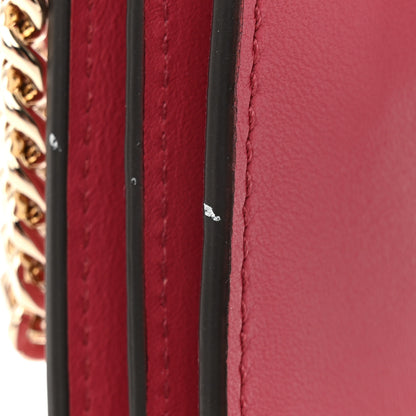 Chloe Suede Calfskin Mini Faye Bracelet Bag Scarlet Pink 12 of 12