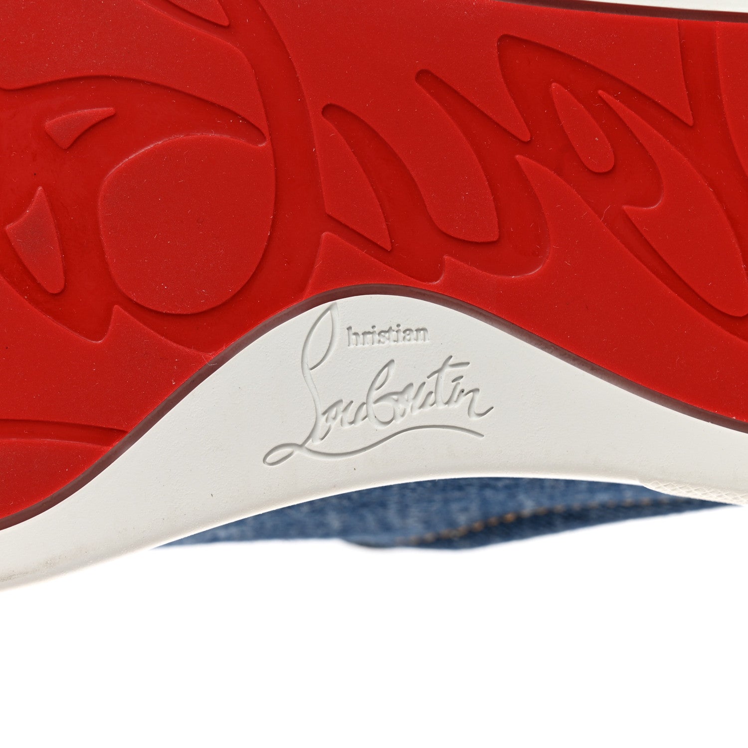 Christian Louboutin Miss Denim Elo Loubi Orlato Flat Sneakers 37 Denim 6 of 10