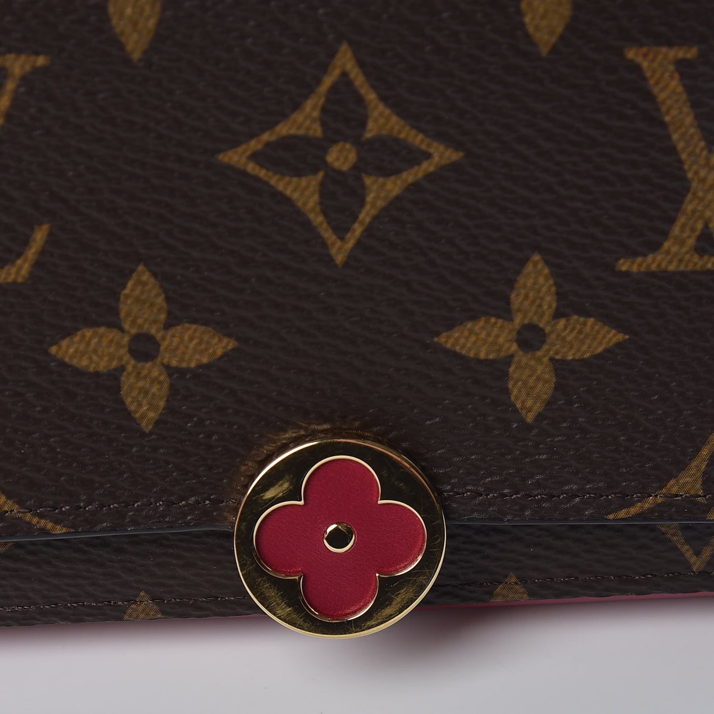 Monogram Flore Compact Wallet Fuchsia