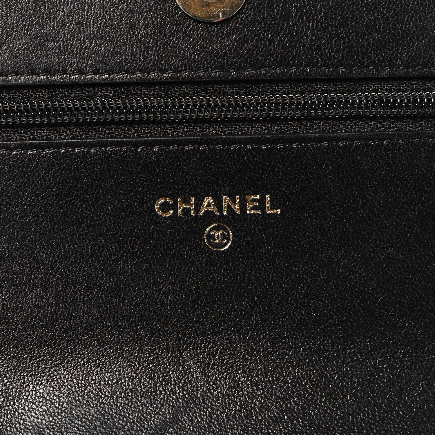 Chanel Lambskin Quilted Chanel 19 Wallet On Chain WOC Black 6 of 11
