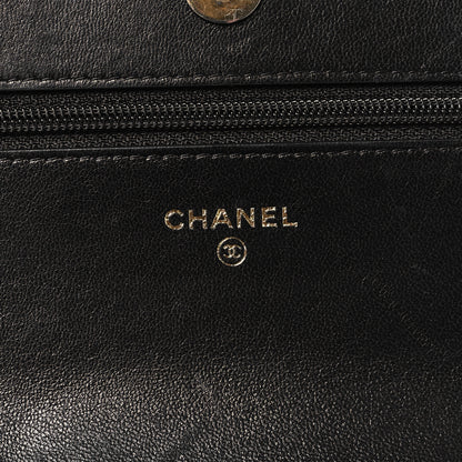 Chanel Lambskin Quilted Chanel 19 Wallet On Chain WOC Black 6 of 11