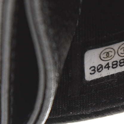 Chanel Caviar Camellia Embossed Card Holder Black 8 of 9