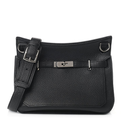 Hermes Taurillon Clemence Jypsiere 28 Black 1 of 15