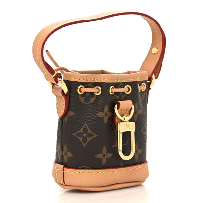 Louis Vuitton Monogram Micro Noe Bag Charm Key Ring 3 of 8
