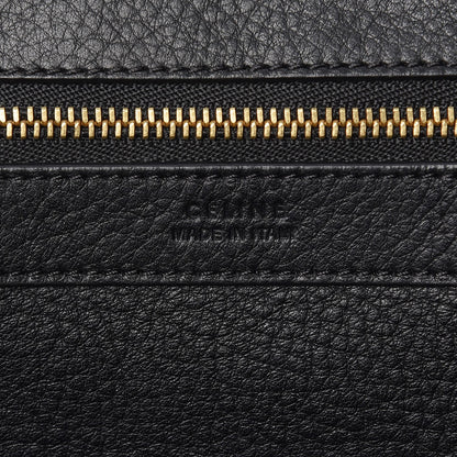Celine Soft Grained Calfskin Small Belt Cabas Phantom Black 6 of 11