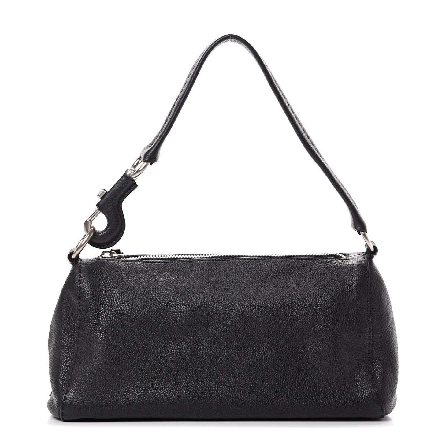 Vitello Daino Shoulder Bag Black