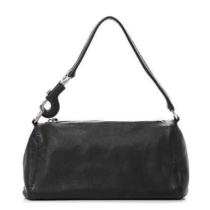 Prada Vitello Daino Shoulder Bag Black 1 of 12