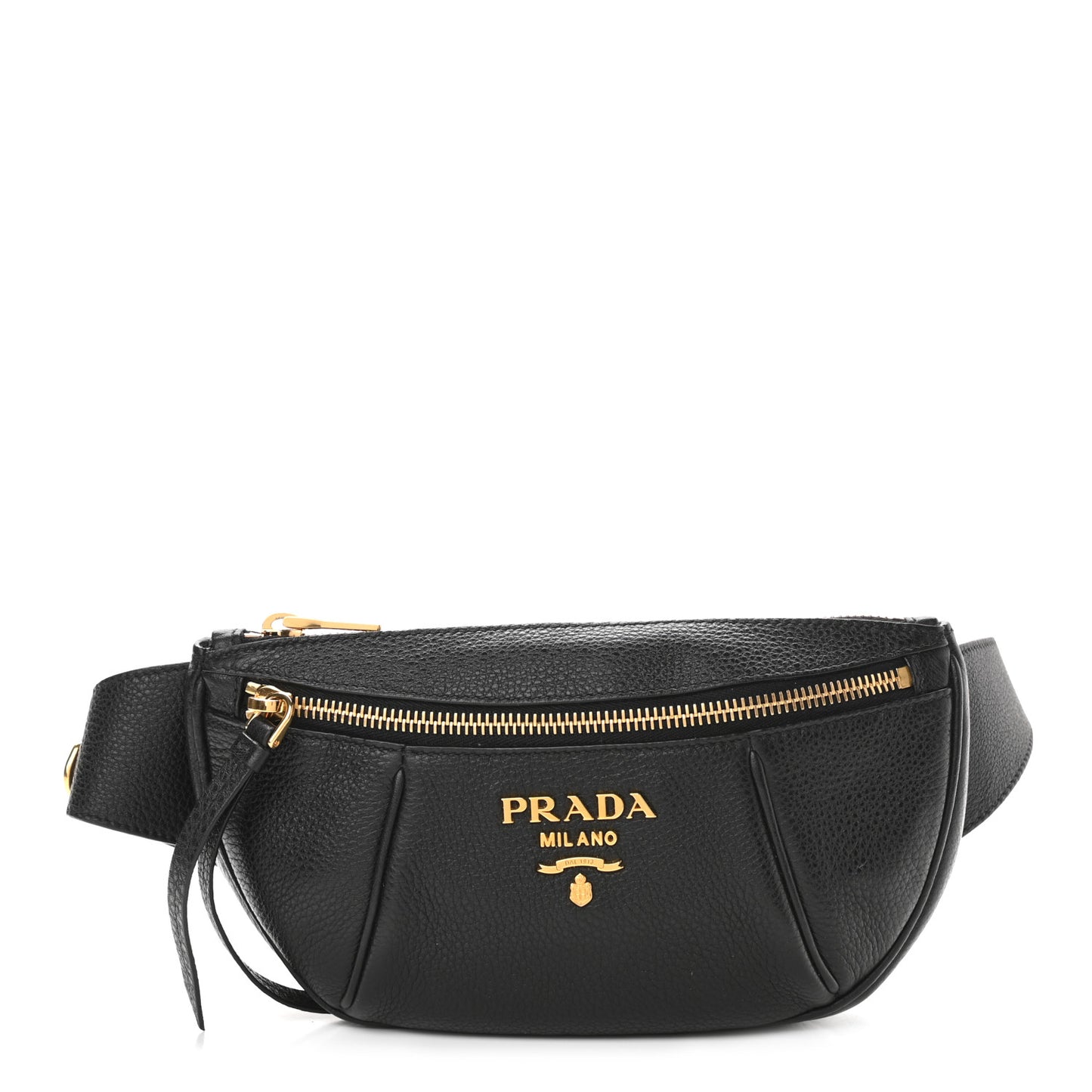 Vitello Daino Small Belt Bag Black