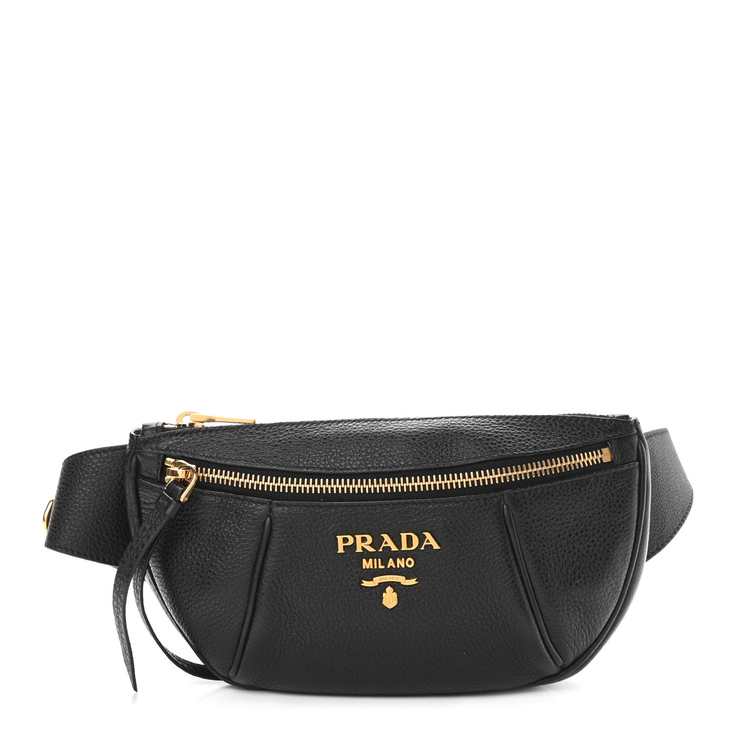Prada Vitello Daino Small Belt Bag Black 1 of 10