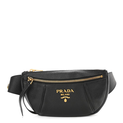 Prada Vitello Daino Small Belt Bag Black 1 of 10
