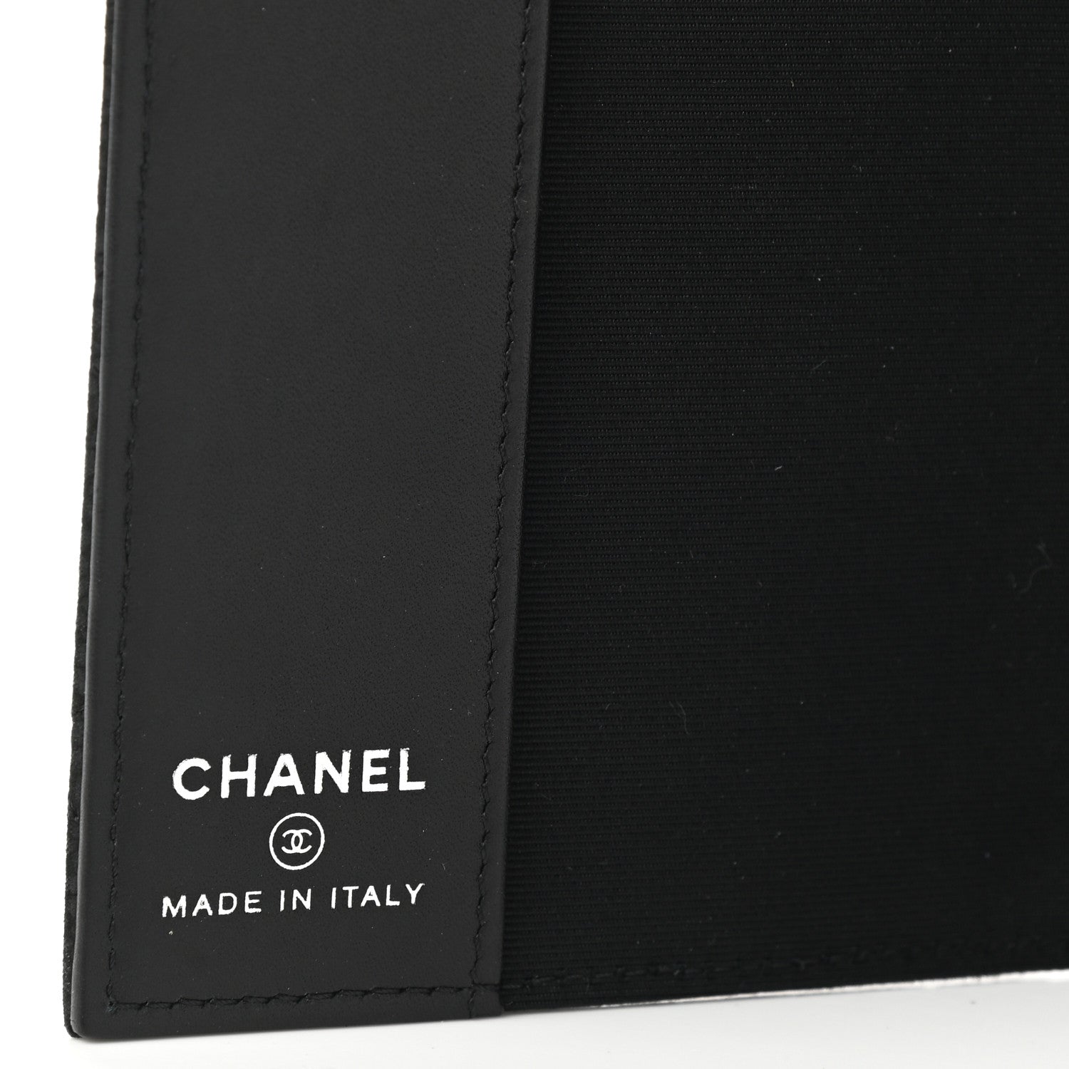 Chanel Iridescent Caviar Quilted Passport Holder Black 6 of 7