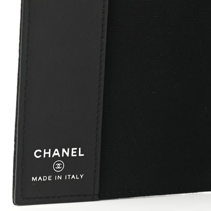 Chanel Iridescent Caviar Quilted Passport Holder Black 6 of 7