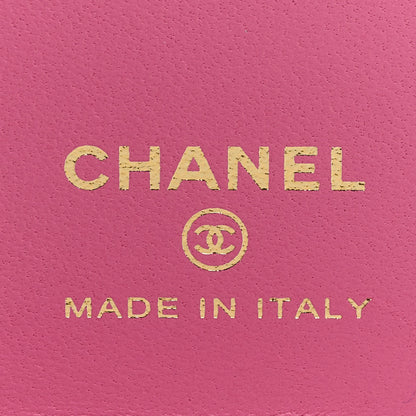 Chanel Lambskin Quilted iPhone XII Case With Chain Pink 5 of 6