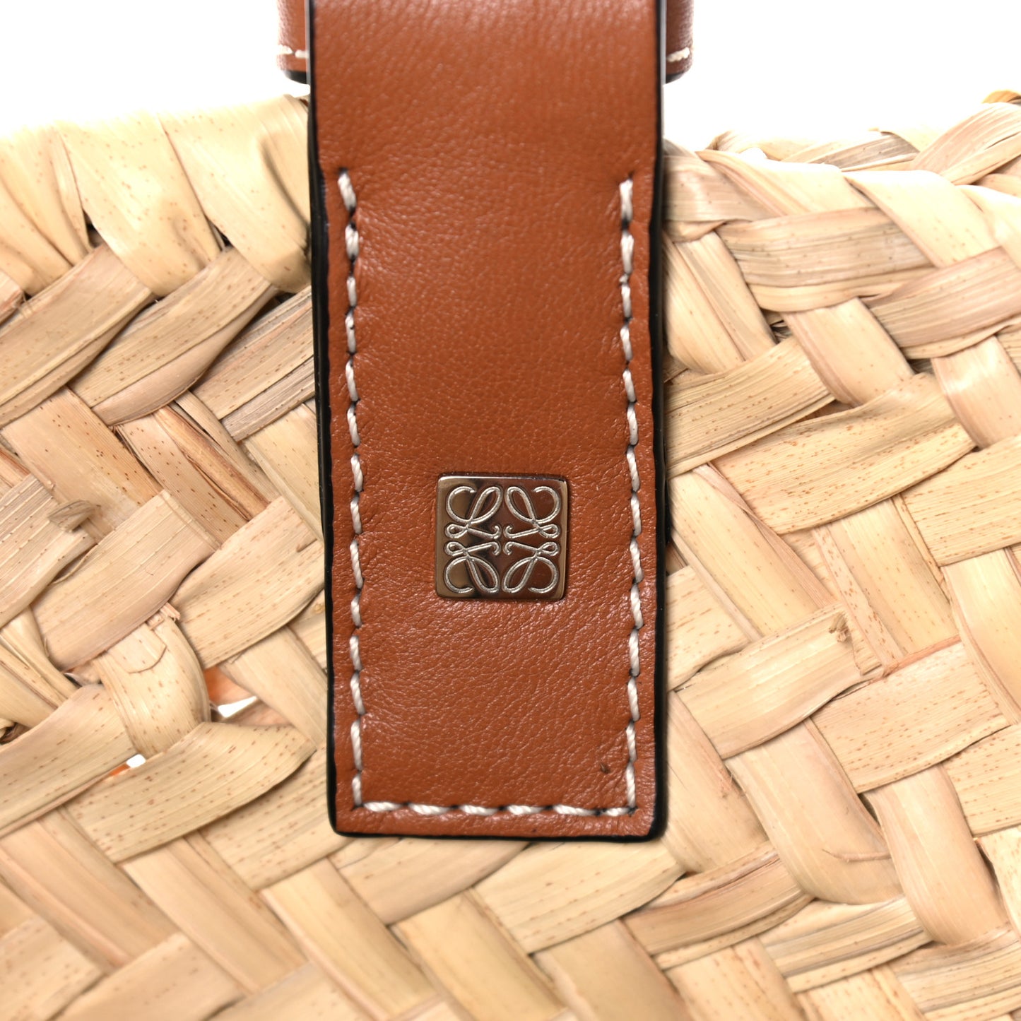 Raffia Basket Tote Bag Natural Tan