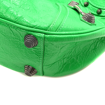 Balenciaga Agneau Arena Small Le Cagole Shoulder Bag Vivid Green 10 of 10