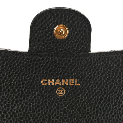Chanel Caviar Quilted Long Flap Wallet Black 6 of 10