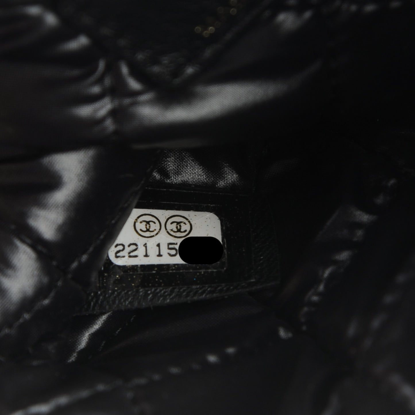 Lambskin Quilted Casino Coin Purse Black
