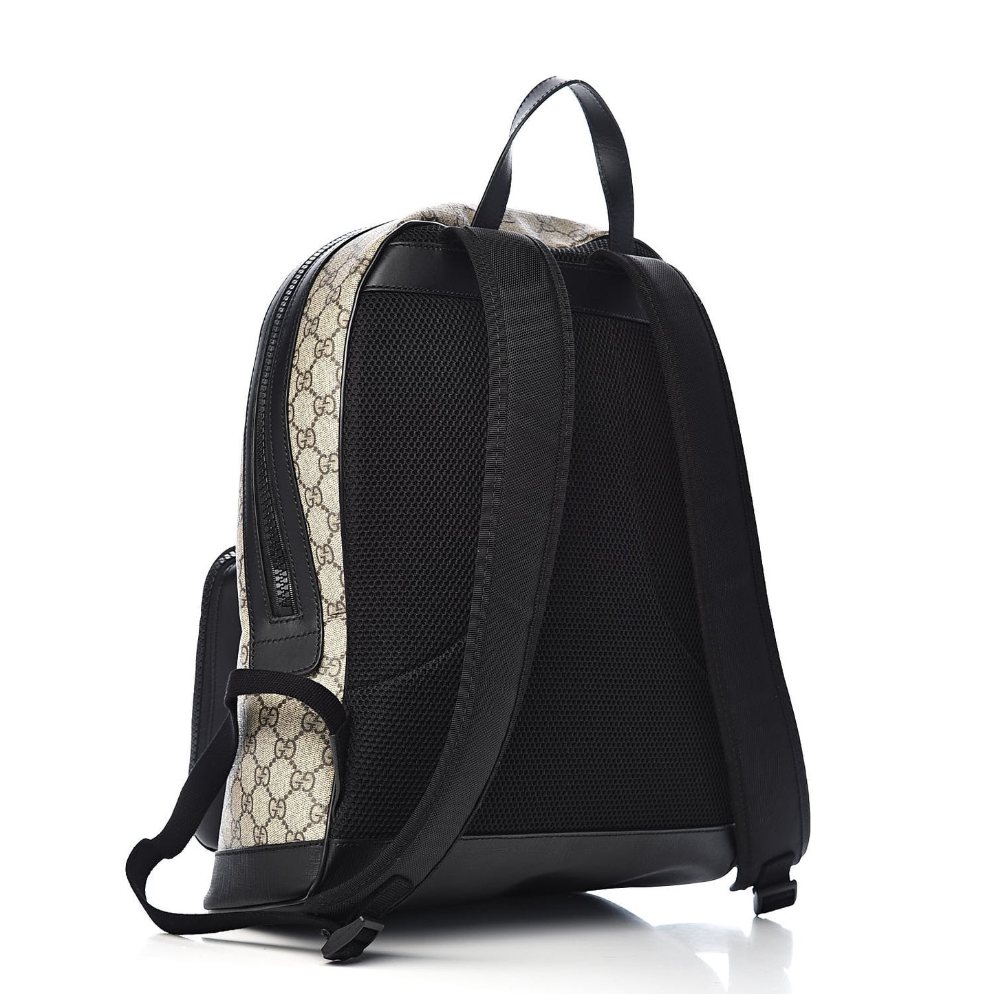GG Supreme Monogram Medium Backpack Black