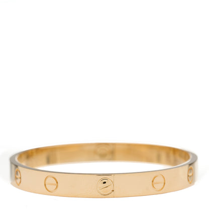 Cartier 18K Yellow Gold LOVE Bracelet 17 5 of 9