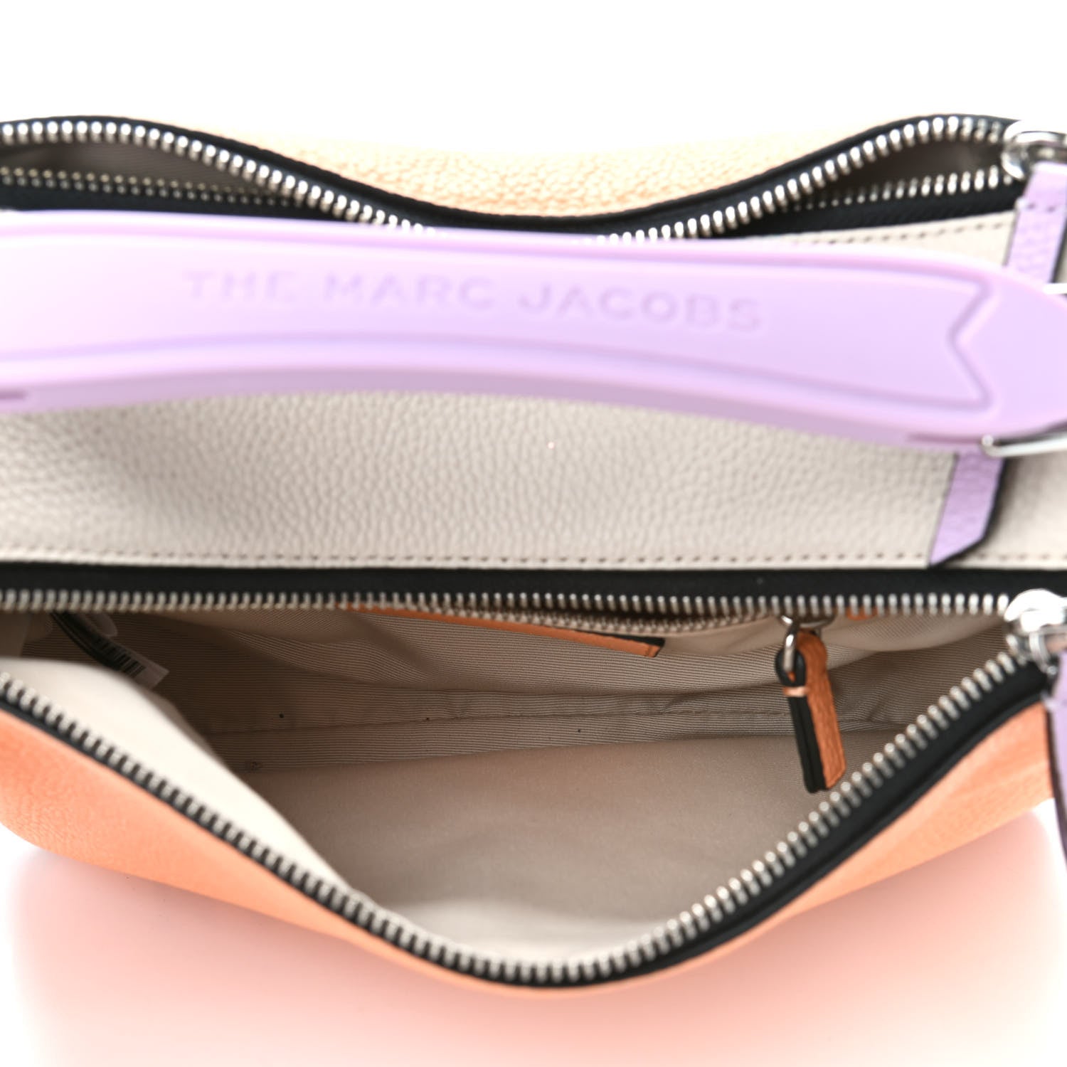 Marc Jacobs Colorblock Calfskin Soft Box 23 Shoulder Bag Orange Chiffon Multicolor 5 of 9