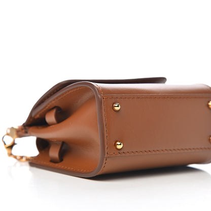 Dolce & Gabbana Calfskin Micro 58 Miss Sicily Satchel Brown 7 of 9