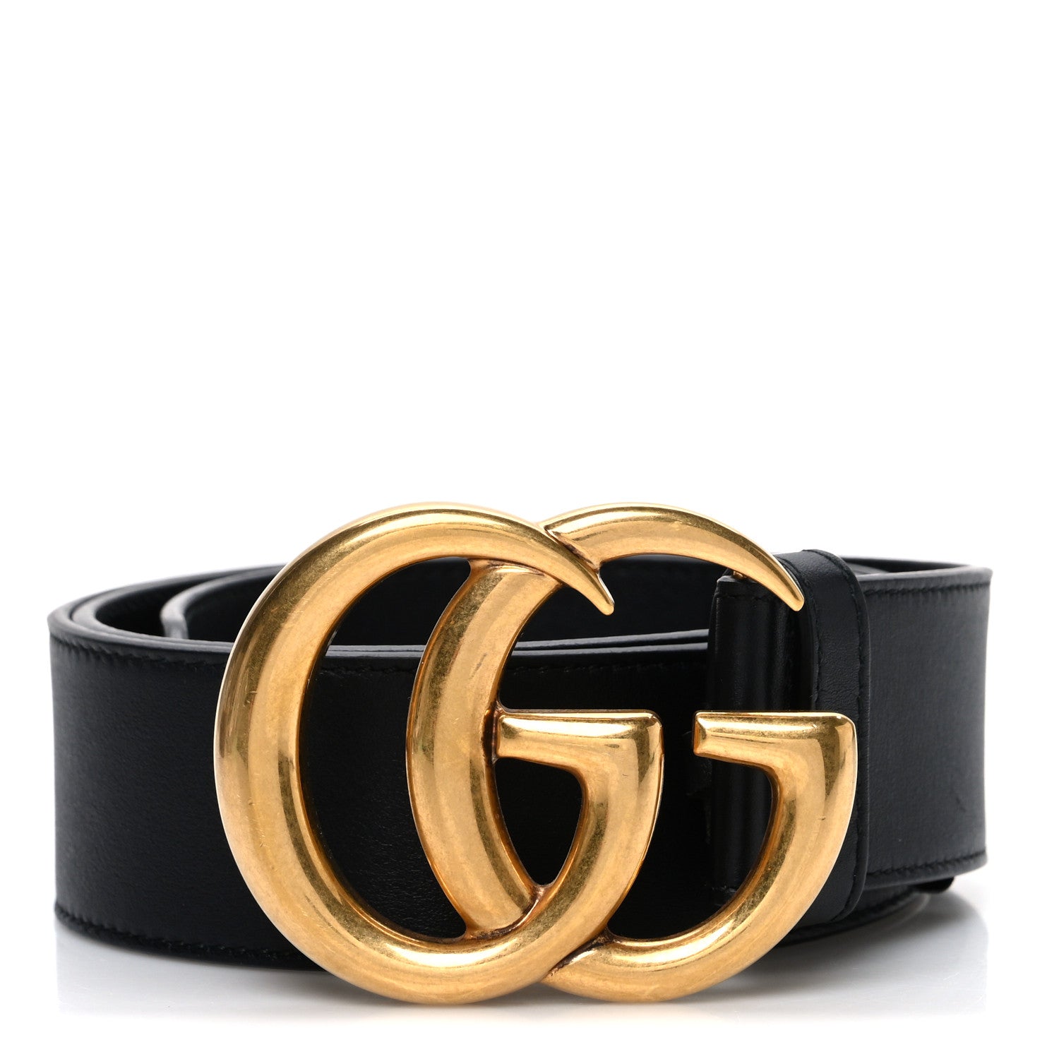 Gucci Calfskin Double G 40mm Belt 85 34 Black 1 of 5