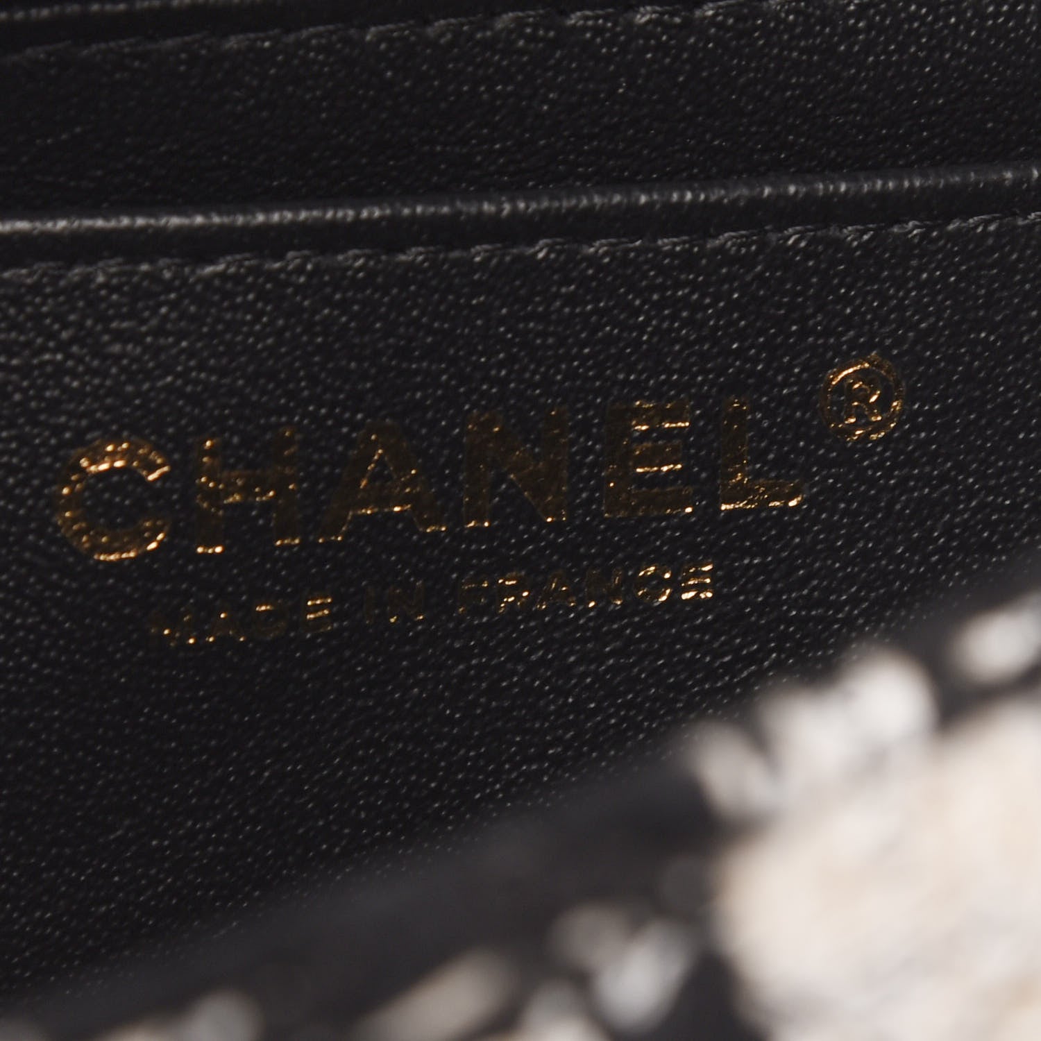 Chanel Tweed Quilted Mini Rectangular Flap Black Ecru White 8 of 9