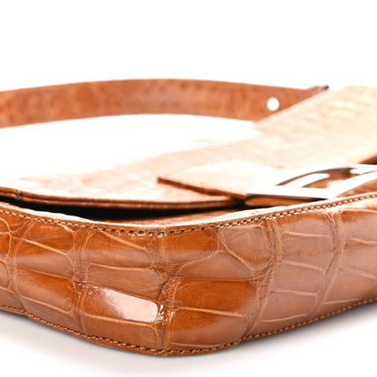 Fendi Crocodile Baguette Brown 8 of 9