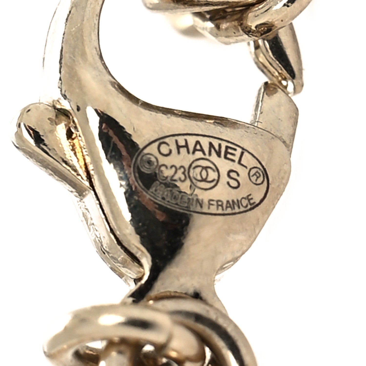 Chanel Crystal CC Clover Chain Bracelet Gold 5 of 5