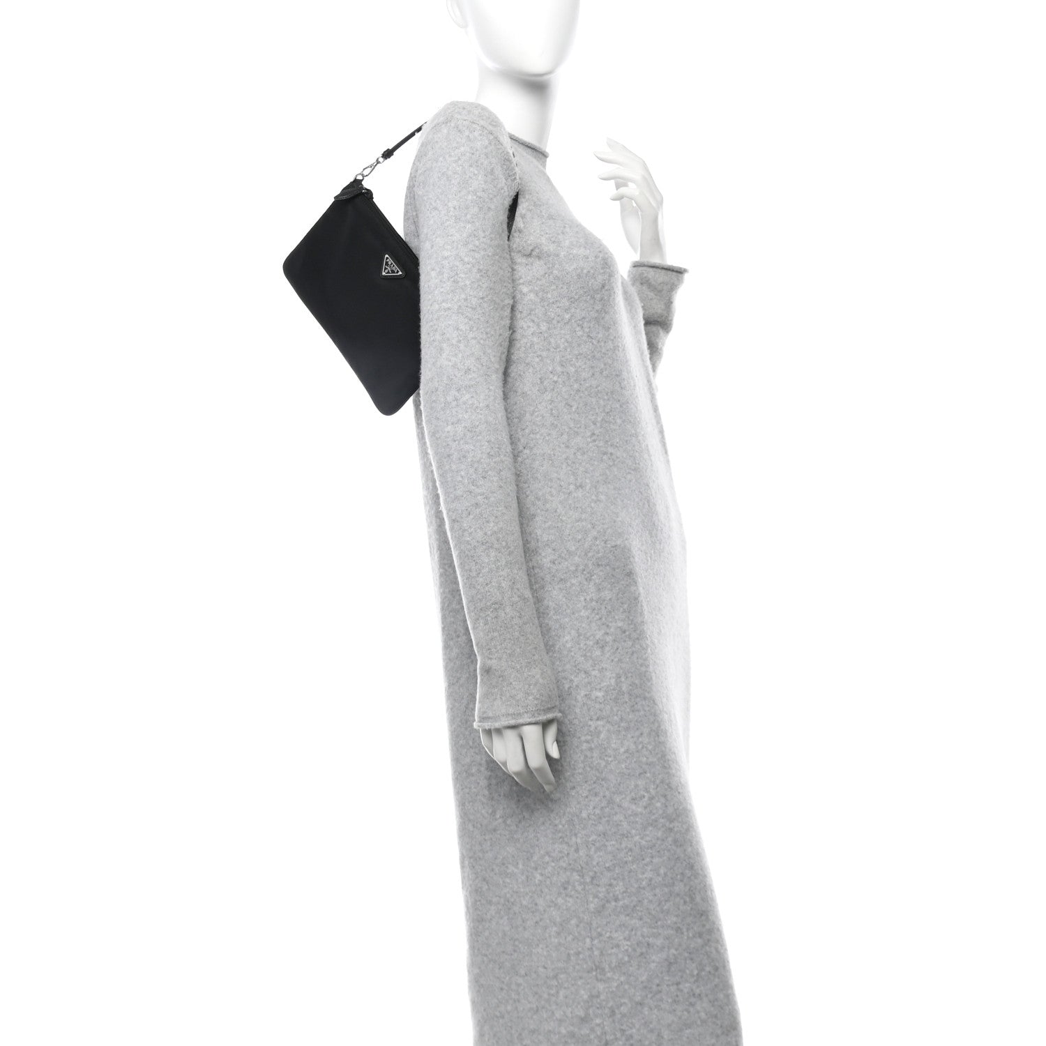 Prada Re-Nylon Vela Pouch Black 2 of 10