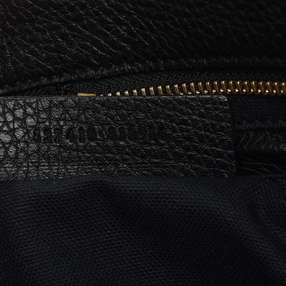Alexander McQueen Pebbled Calfskin Large Skull Padlock Zip Around Tote Black 6 of 9