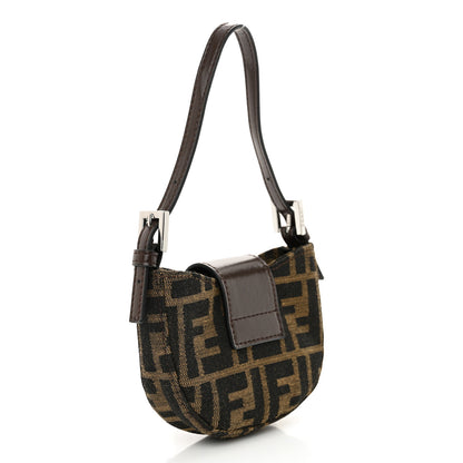 Fendi Zucca Mini Half Moon Baguette Tobacco 3 of 10