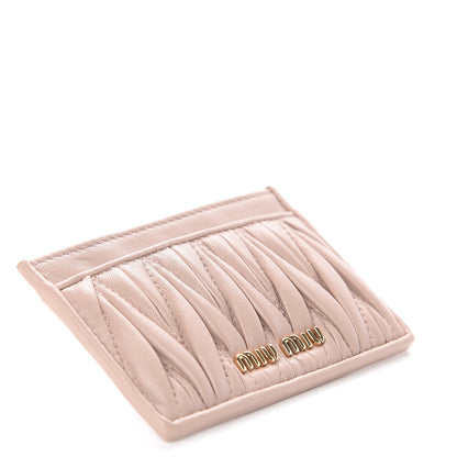 Miu Miu Nappa Matelasse Card Case Cammeo 3 of 5