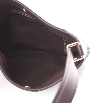 Gucci Monogram Signature Hobo Shoulder Bag Dark Brown 4 of 10
