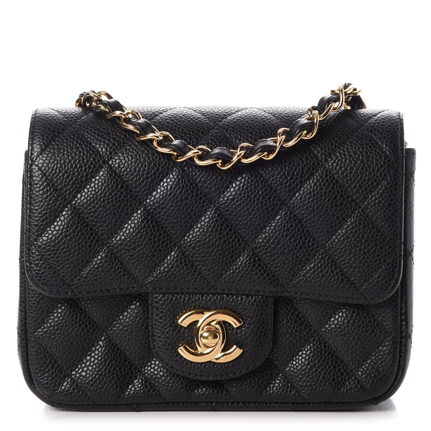 Chanel Caviar Quilted Mini Square Flap Black 1 of 10