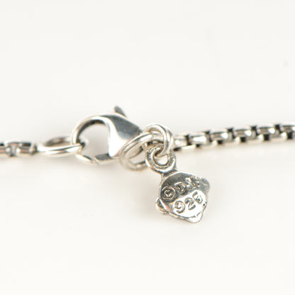 David Yurman Sterling Silver Citrine 14mm Infinity Pendant Necklace 3 of 5