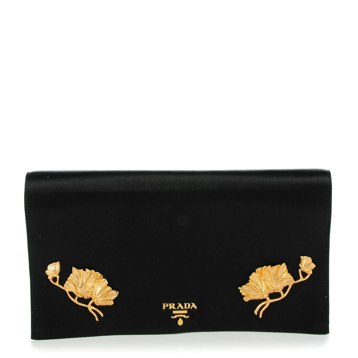 Satin Evening Clutch Black
