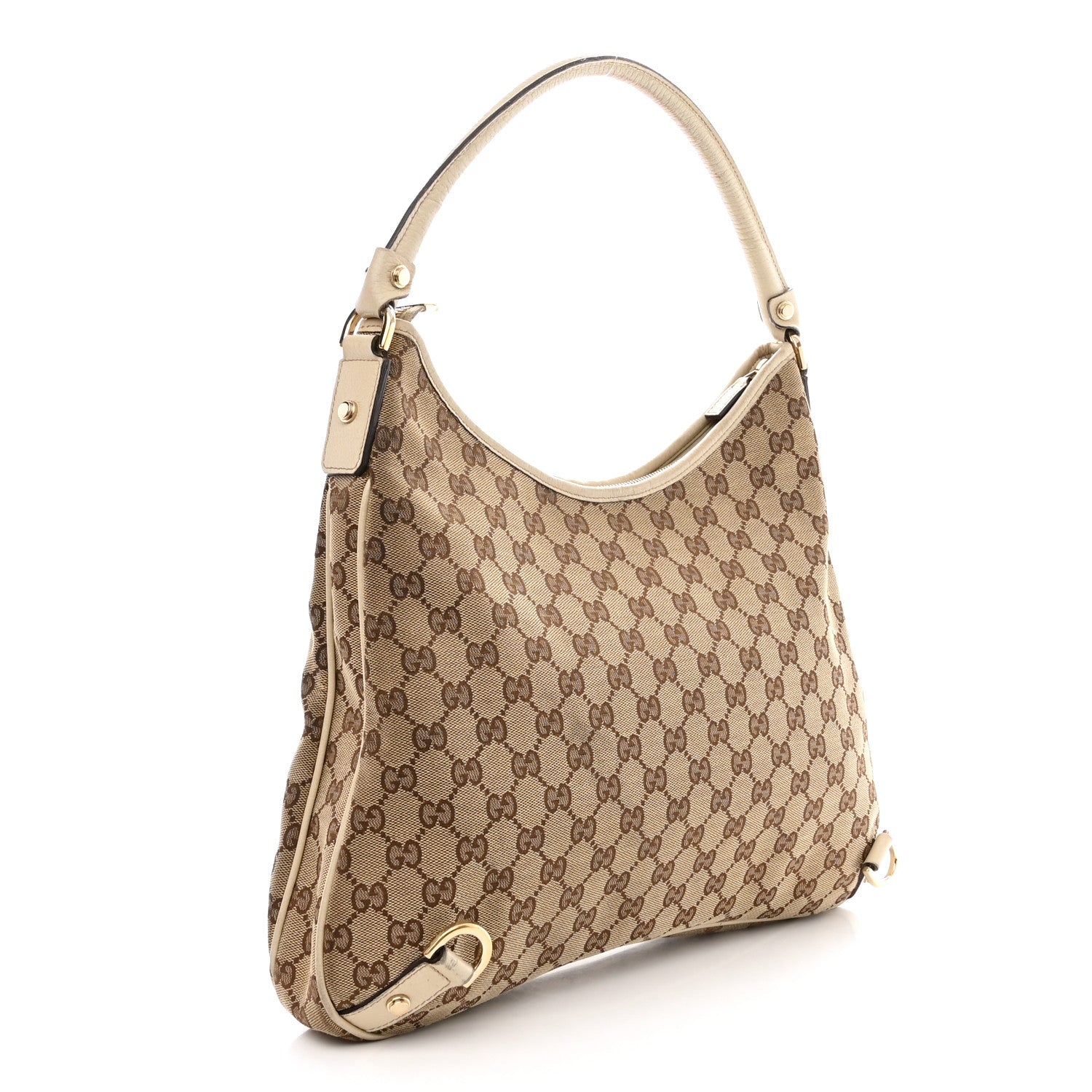 Gucci Monogram Large Abbey D Ring Hobo Off White 3 of 14