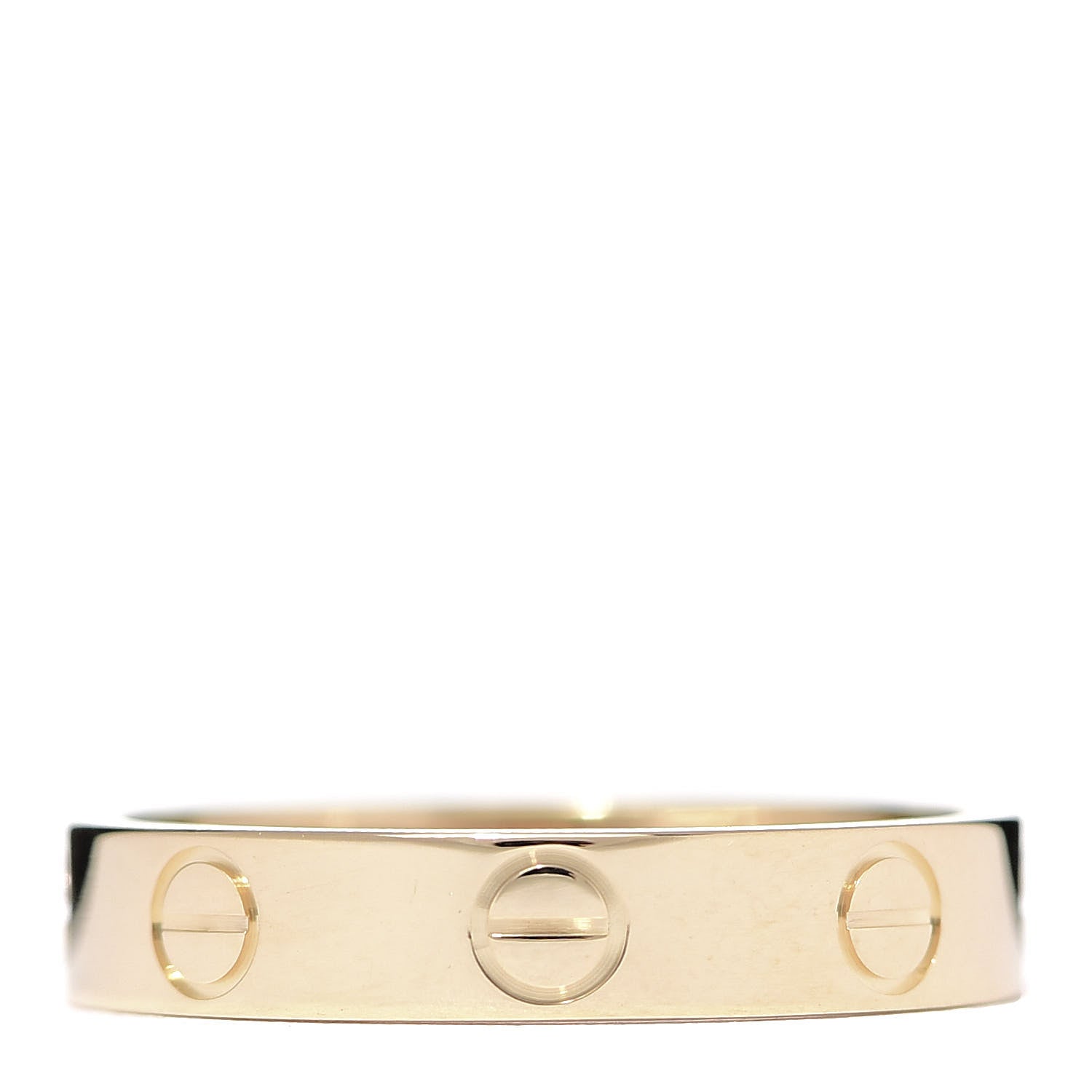 Cartier 18K Yellow Gold 3.5mm LOVE Wedding Band Ring 51 5.75 1 of 5