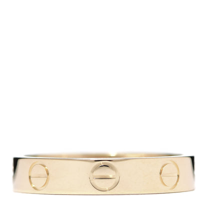 Cartier 18K Yellow Gold 3.5mm LOVE Wedding Band Ring 51 5.75 1 of 5