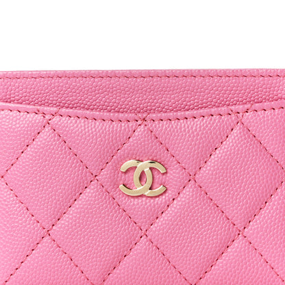 Chanel Caviar Quilted Card Holder Pink 5 of 5