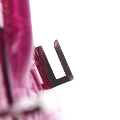 Hermes Shiny Niloticus Crocodile Birkin 25 Rose Scheherazade 23 of 32