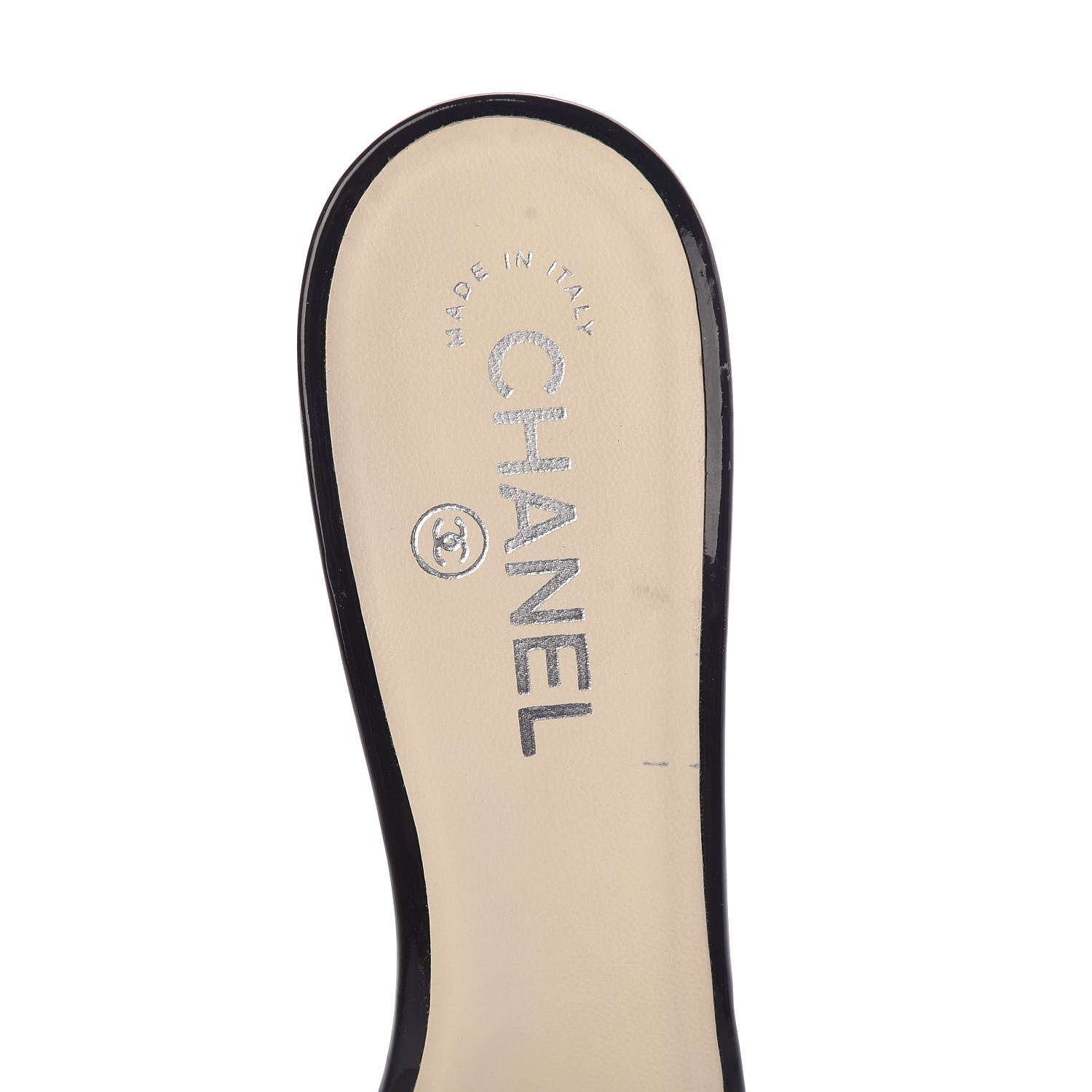 Chanel Patent Leather CC Mules 41 Black 5 of 7