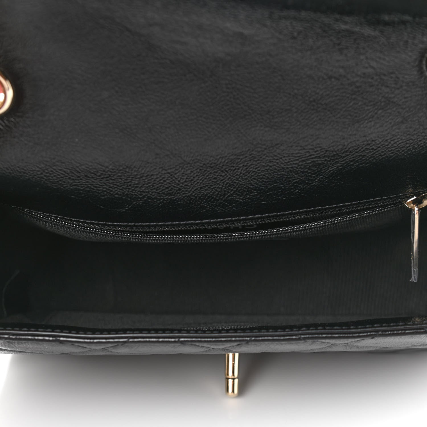 Chanel Crumpled Glazed Lambskin Quilted Small Flap Black 5 of 10