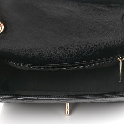Chanel Crumpled Glazed Lambskin Quilted Small Flap Black 5 of 10